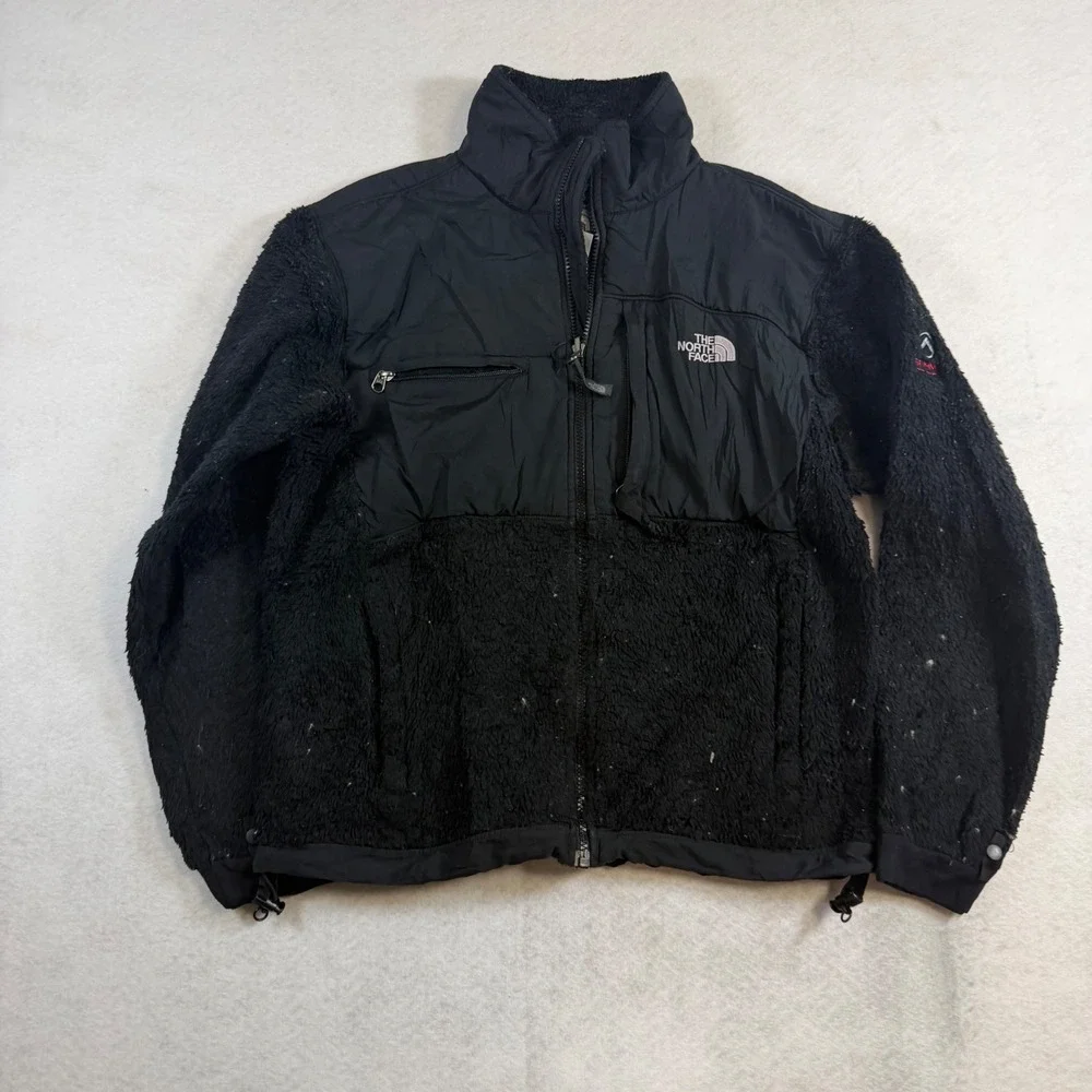 The North Face Summit Series Denali Fleece Jacket Mens Small Black Full Zip 8136